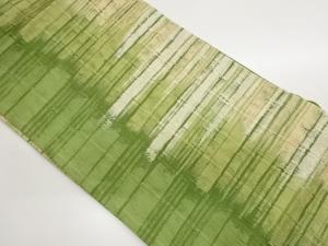 作家物　ふくれ織抽象模様名古屋帯